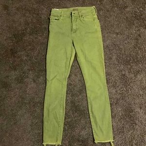 Green Mother skinny denim  size 26